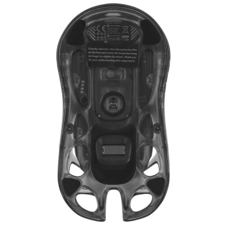 Мышь беспроводная + проводная GravaStar Mercury M2 Transparent Black черный