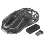 Мышь беспроводная + проводная GravaStar Mercury M2 Transparent Black черный