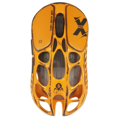 Мышь беспроводная + проводная GravaStar Mercury X Pro Special Edition Battle Worn-Yellow желтый
