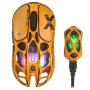 Мышь беспроводная + проводная GravaStar Mercury X Pro Special Edition Battle Worn-Yellow желтый