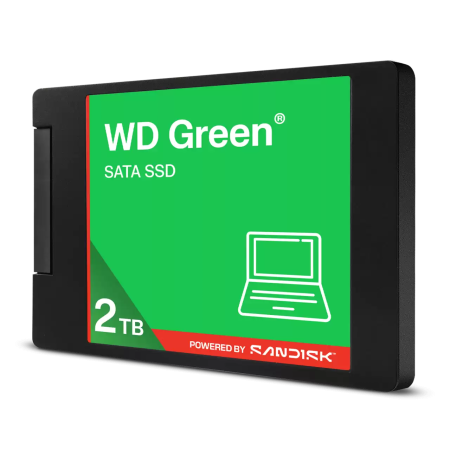 2 ТБ SSD диск Western Digital Green (WDS200T5G0A-00CPT0) зеленый