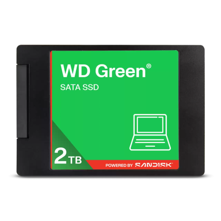 2 ТБ SSD диск Western Digital Green (WDS200T5G0A-00CPT0) зеленый