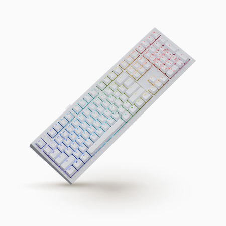 Клавиатура беспроводная + проводная Ducky One X Wireless (DKON2408AST3-DAUSPDOECL2WW1) белый
