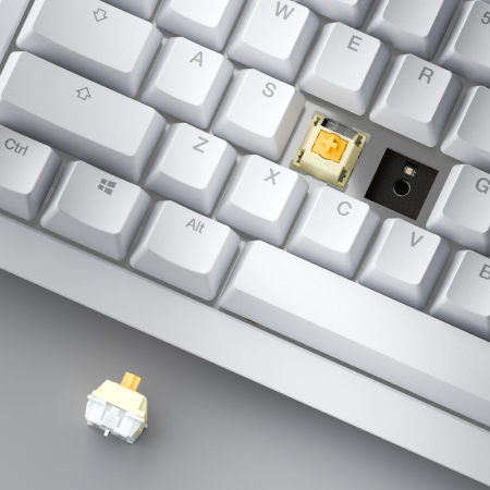 Клавиатура беспроводная + проводная Ducky One X Wireless (DKON2408AST3-DAUSPDOECL2WW1) белый