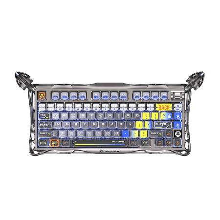 Клавиатура беспроводная + проводная GravaStar Mercury K1 Pro серый