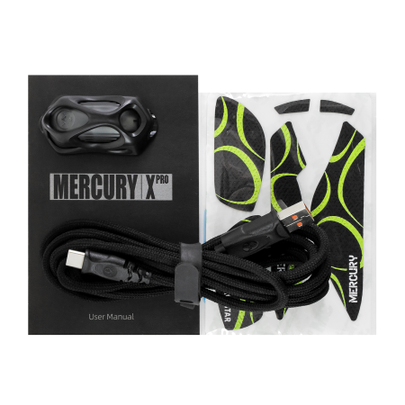 Мышь беспроводная + проводная GravaStar Mercury X Pro Interstellar Silver серый