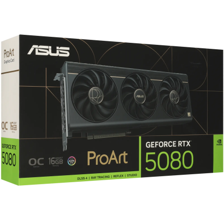 Видеокарта ASUS GeForce RTX 5080 ProArt OC Edition (PROART-RTX5080-O16G) 16 Гб черный