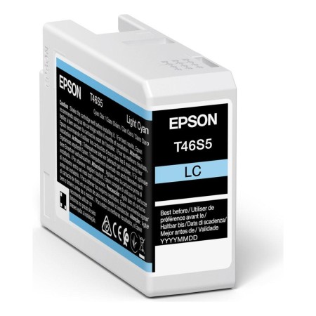Картридж струйный Epson T46S5 (C13T46S500) светло-голубой (с чипом)