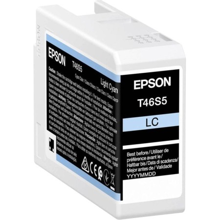 Картридж струйный Epson T46S5 (C13T46S500) светло-голубой (с чипом)