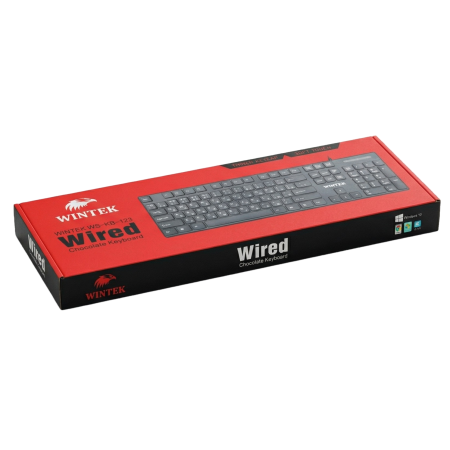 Клавиатура проводная Wintek WS-KB-123 черный