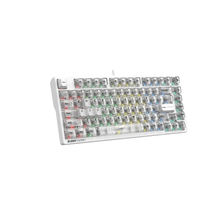 Клавиатура проводная A4Tech Bloody MS76 Crystal White (BLD MS76 Crystal White) белый