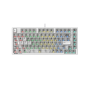Клавиатура проводная A4Tech Bloody MS76 Crystal White (BLD MS76 Crystal White) белый