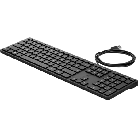 Клавиатура проводная HP 320K G2 (9SR37A9) черный