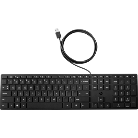 Клавиатура проводная HP 320K G2 (9SR37A9) черный