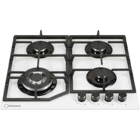 Варочная панель газовая Dessus DCG-64004W стекло белый