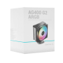 Кулер для процессора DEEPCOOL AG400 G2 ARGB (R-AG400-BKAMMG2-G) черный