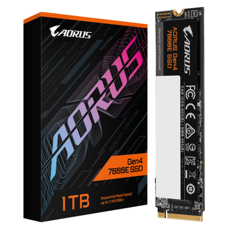 1 ТБ SSD диск Gigabyte AORUS Gen4 7000E (AG470E1TB) черный