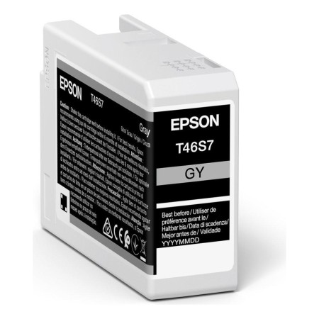 Картридж струйный Epson T46S7 (C13T46S700) серый (с чипом)