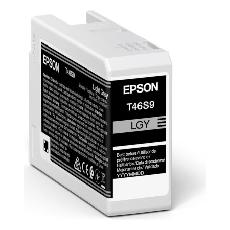Картридж струйный Epson T46S9 (C13T46S900) светло-серый (с чипом)