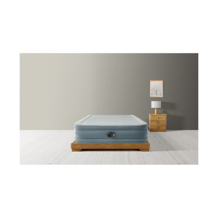 Матрас надувной INTEX DELUXE Premium Comfort (Queen) (64824ND) серый 203 x 152 x 46 см