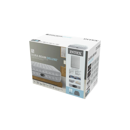 Матрас надувной Intex Supreme Air-Flow (Queen) (64490ND) серый 203 х 152 х 51 см