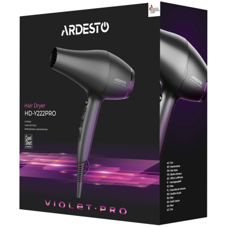 Фен Ardesto HD-Y222PRO черный