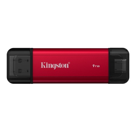 1 ТБ Внешний SSD диск Kingston Dual Portable SSD (SPSD/1TB) красный