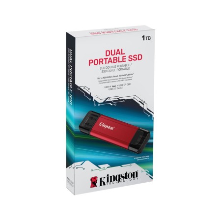 2 ТБ Внешний SSD диск Kingston Dual Portable SSD (SPSD/2TB)