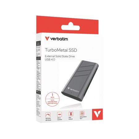 1 ТБ Внешний SSD диск Verbatim TurboMetal (32021) серебристый