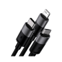 Интерфейсный кабель Baseus StarSpeed 1-for-3 (CAXS000001) черный