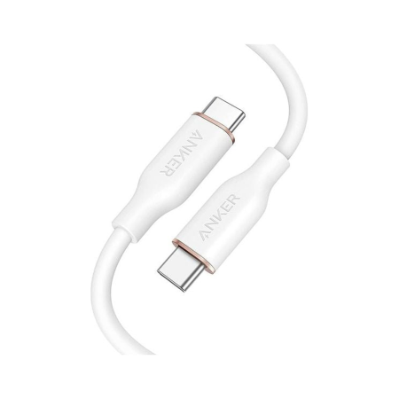 Интерфейсный кабель Anker PowerLine III Flow (A8552H21) белый