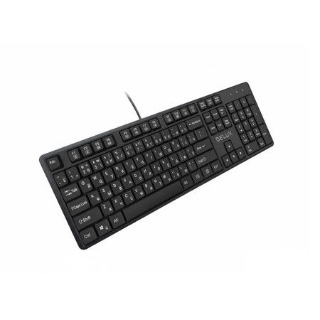 Клавиатура проводная Delux SK800U черный