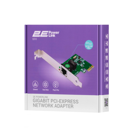 Сетевая карта 2E PowerLink S310 зеленый