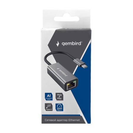 Сетевая карта Gembird NIC-U12 синий