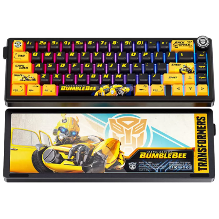 Клавиатура беспроводная + проводная Transformers TF-GK02 черно-желтый