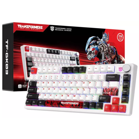 Клавиатура беспроводная + проводная Transformers TF-GK03 белый