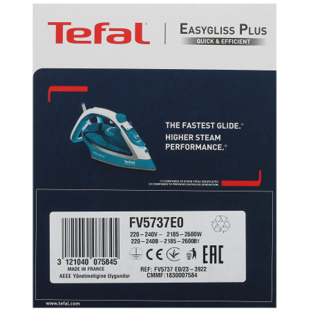 Утюг Tefal Easygliss Plus FV5737E0 бирюзовый