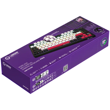 Клавиатура беспроводная + проводная LORGAR KBP7075W (LRG-KBP7075W-BK-RU) черный/красный