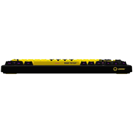 Клавиатура беспроводная + проводная LORGAR KBP7075W (LRG-KBP7075W-YL-RU) черный/желтый