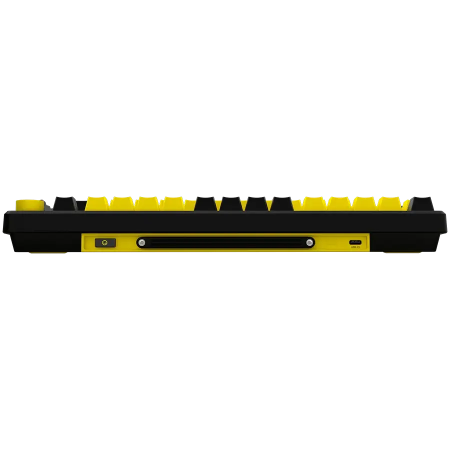 Клавиатура беспроводная + проводная LORGAR KBP7075W (LRG-KBP7075W-YL-RU) черный/желтый