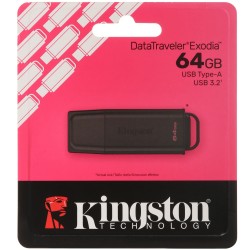 64 ГБ USB Флеш-накопитель Kingston DataTraveler Exodia (DTXG2/64GB) черный
