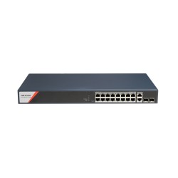 Коммутатор Hikvision DS-3E1520HP-SI-16P2T2F синий