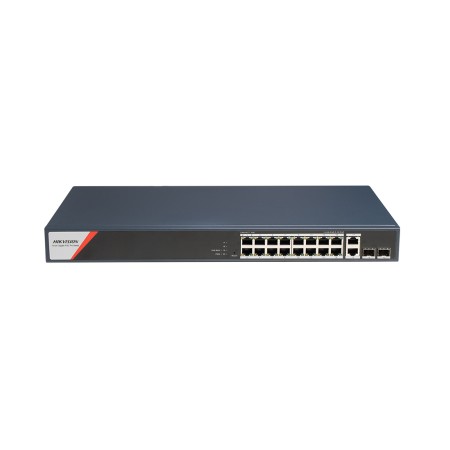 Коммутатор Hikvision DS-3E1520HP-SI-16P2T2F синий