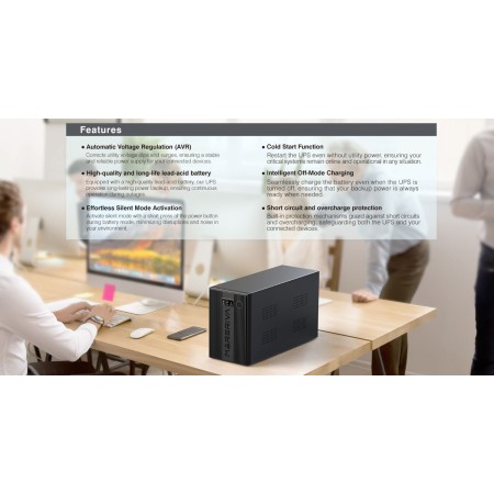 ИБП MARSRIVA MR-UF1250 черный (С АККУМУЛЯТОРОМ)