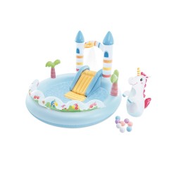Бассейн надувной детский Intex Unicorn Castle 56148NP (196x178x127 см) голубой