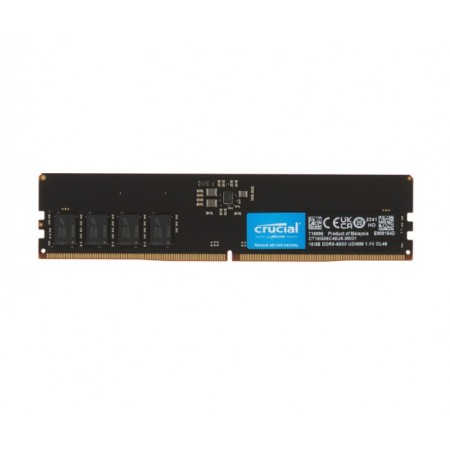 Оперативная память Crucial (CT16G56C46U5) 16 ГБ черный