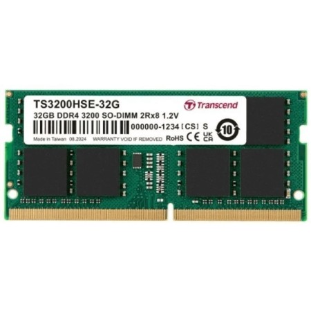 Оперативная память Transcend SO-DIMM (TS3200HSE-32G) 32 ГБ зеленый