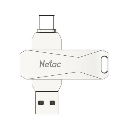 64 ГБ USB Флеш-накопитель Netac U782C (NT03U782C-064G-32PN) серебристый