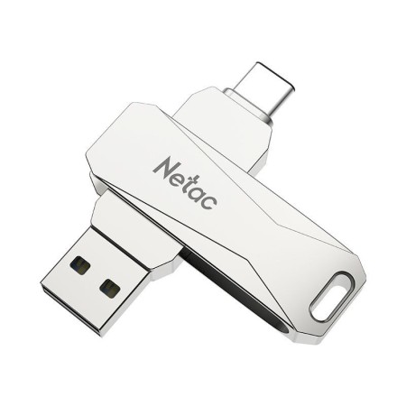 64 ГБ USB Флеш-накопитель Netac U782C (NT03U782C-064G-32PN) серебристый