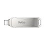 64 ГБ USB Флеш-накопитель Netac U782C (NT03U782C-064G-32PN) серебристый